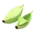 thumbnail image 1 of Cute Banana Cat Bed House Extra Large Size, Christmas Soft Cat Cuddle Bed, Lovely Pet Supplies for Cats Kittens Rabbit Small Dogs,Green, 1 of 8