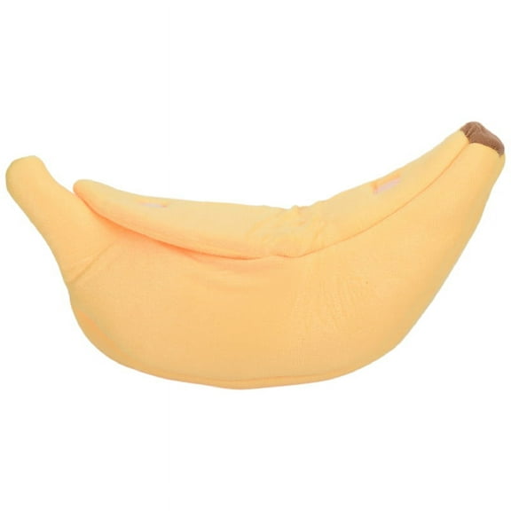 Cute Banana Cat Bed, Pet Bed Soft Embrace Lovely for Cats, Rabbits & Small Dogs Yellow