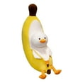 thumbnail image 1 of Cute Banana Duck Plush Toy, Soft Stuffed Animal Doll, Funny Cartoon Fruit Plushie, Adorable Pillow for Kids and Adults, Home Decor Gift, 23.6 Inches, 1 of 5
