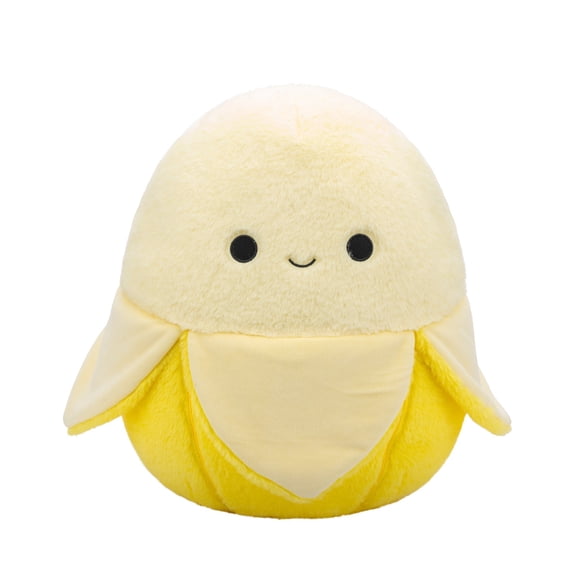 Cute Banana Plush Toy Soft Stuffed Fruit Pillow, Smiling Banana Plush Doll with Ultra Soft Fabric, Cozy Decorative Plush Cushion, Funny Gift for Birthday, Holiday & Room Decor