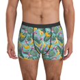 Cute Banana Purple Flower Mens Underwear Boxer Briefs Breathable