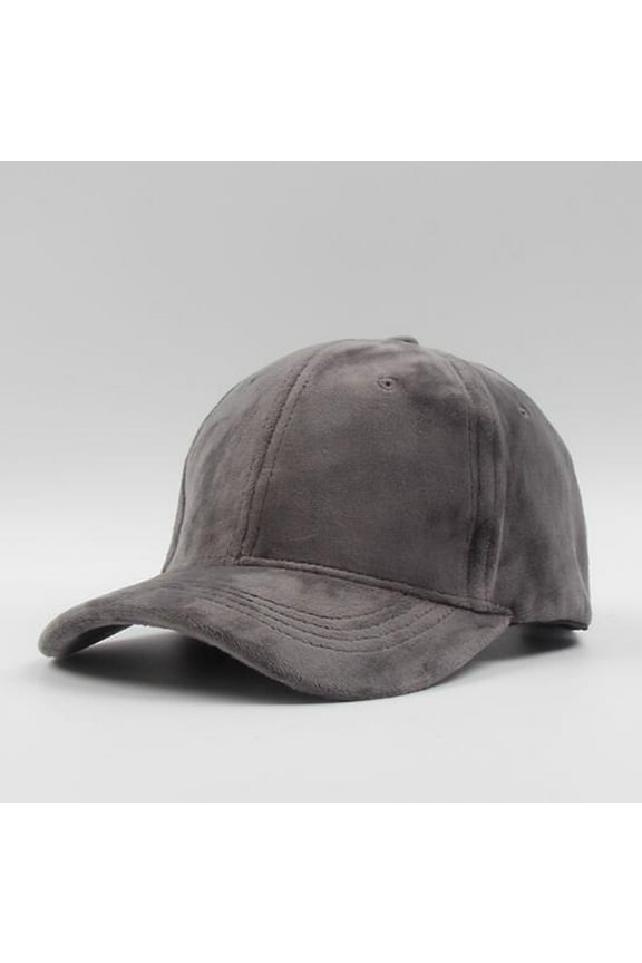 Cute Baseball Caps for Women, Gray New Velvet Baseball Cap Crushed Plain Dad Hat Sports Cap Unstructured, Custom Baseball Cap, One Size, Sports Baseball Caps, Baseball Cap