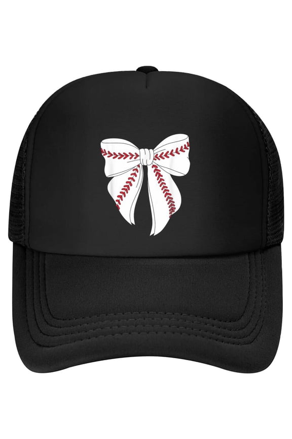 Cute Baseball Coquette Bow For Women Girls Baseball Mom Mama Baseball Cap