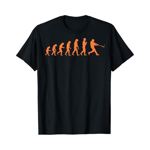Cute Baseball Evolution Batter Players Gift Event T-Shirt, Size S-5XL