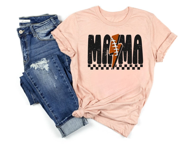 Cute Baseball Mama Shirt, Sports Mom Tee, Baseball Season Mom Shirt, Game Day Mama Shirt, Gift for Baseball Lover Mom