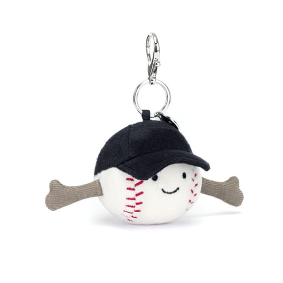 Cute Baseball Plush Toys Keychain Set, Soft Stuffed Food & Animal Bag Charm for Backpack, Perfect Plushie Toy Gifts