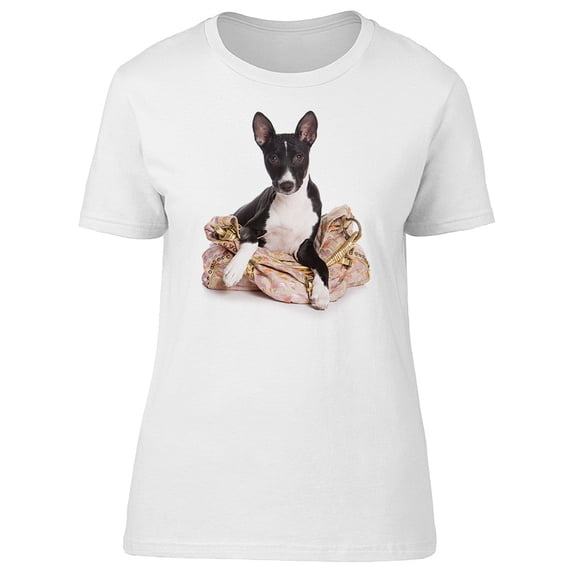 Cute Basenji Puppy Dog T-Shirt Women -Image by Shutterstock, Female Small