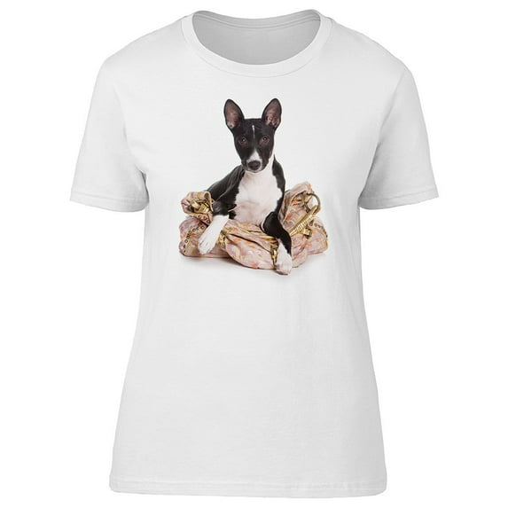 Cute Basenji Puppy Dog T-Shirt Women -Image by Shutterstock, Female x-Large