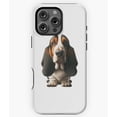 thumbnail image 1 of Cute Basset Hound Dog Breed Pet Art Phone Case for iPhone 16 15 14 13 12 11 Pro Max - Collector Phone, 1 of 2