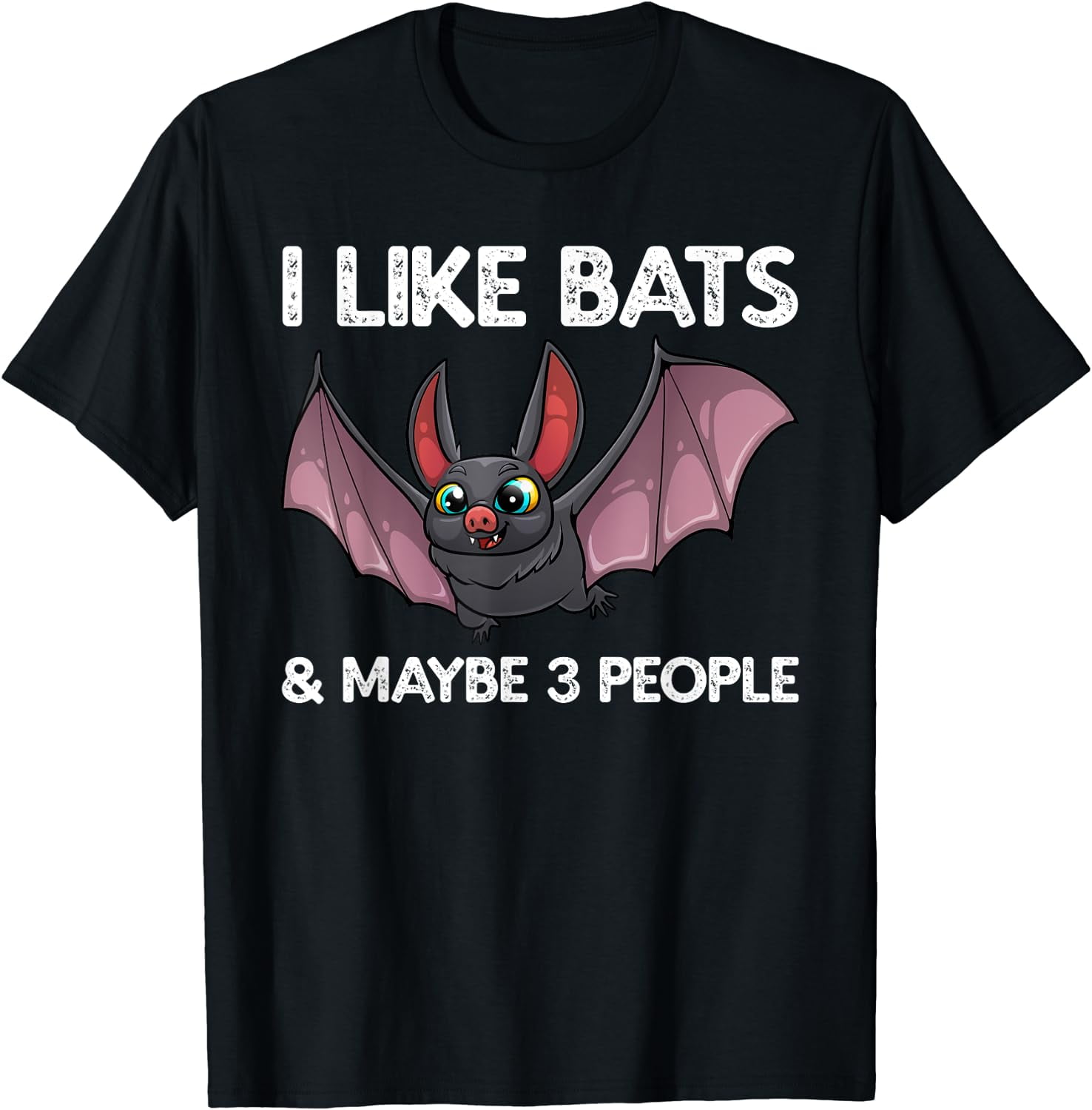 Cute Bat Art For Men Women Nocturnal Bird Creature Bat Lover TShirt