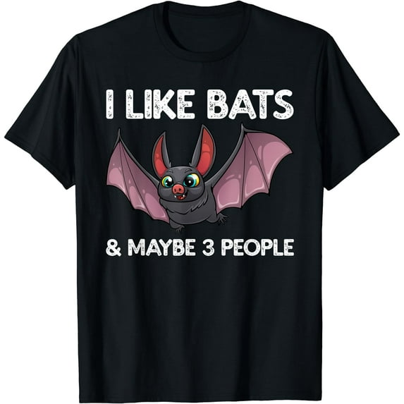 Cute Bat Art For Men Women Nocturnal Bird Creature Bat Lover T-Shirt