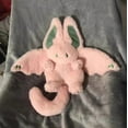 thumbnail image 1 of Cute Bat Bunny Plush Pillow Kawaii Bat Rabbit Stuffed Animal for Kids Pink 14", 1 of 8