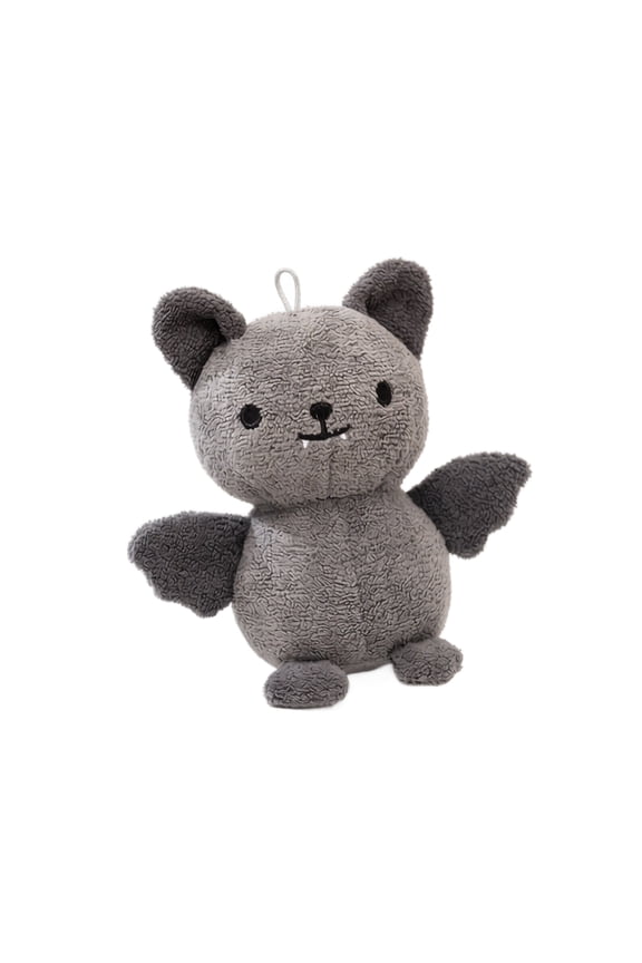 Cute Bat Plush Toy 4.7 Inch Mini Halloween Stuffed Animal Grey Bat Keychain Hanging Ornament Goth Room Decor Gift