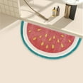 thumbnail image 1 of Cute Bathroom Rugs, Funny Fruit Rug, Soft Plush Fluffy Bath Mat, Absorbent, Non-Slip for Bathroom, Kitchen Sink, Bedroom, Living Room, 16"x24", Watermelon,A, 1 of 6