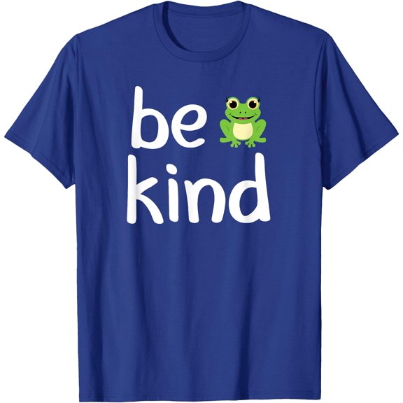 Cute Be Kind Frog Inspirational Family Unisex T-Shirt for Men Women Kids