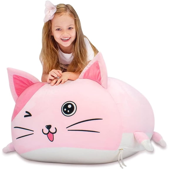 Cute  Bean Bag Chair for ,  Stuffed  Storage Beanbag Chairs for Girls Room Decor,  Size,   Soft Cover Only