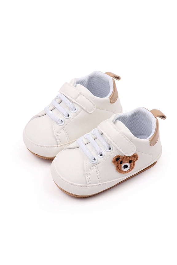 Cute Bear Baby Prewalker Boy Girls Indoor Shoes First Walking Sneakers Shoes Infants Trainer for Daily