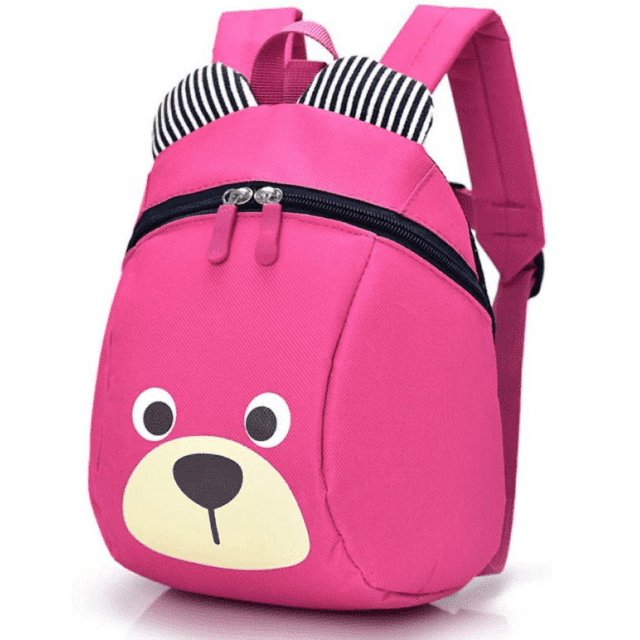 Cute Bear Backpack Kids Toddler Backpack Leash Boys Girls Lunchbox Preschool Bag