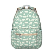 Cute Bear Backpack for Student Waterproof Durable School Bag with Brown Cartoon Bear Print, Adjustable Straps, Breathable Padding, Large Capacity for School, Travel, and Outdoor Activities