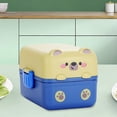 thumbnail image 1 of Cute Bear Bento Box, 2 Tier Stackable Lunch Box, Snack Containers Set, 1 of 6