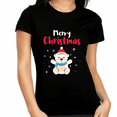 thumbnail image 1 of Cute Bear Christmas Pajamas for Women Christmas T Shirts for Women Funny Christmas Shirt Christmas Gifts, 1 of 6