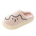 thumbnail image 1 of Cute Bear Cotton Slippers for Women Indoor Outdoor Non Slip Memory Foam Couples House Slippers Warm Fuzzy Slippers Home Shoes Size 41, 1 of 5