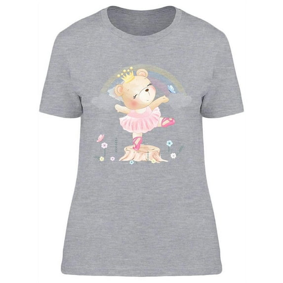 Cute Bear Dancing T-Shirt Women -Image by Shutterstock, Female Large