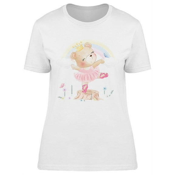 Cute Bear Dancing T-Shirt Women -Image by Shutterstock, Female x-Large