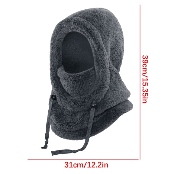 Cute Bear Ear Warm Hat for Boys and Girls with Ear Protection Neck Warmer