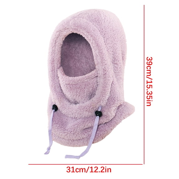Cute Bear Ear Warm Hat for Boys and Girls with Ear Protection Neck Warmer
