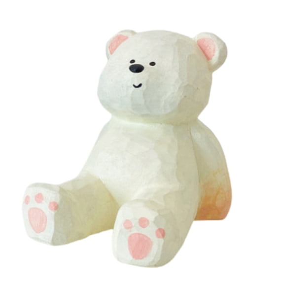 Cute Bear/Elephant Cell Phones Stand,Wood Desk Decors for Smartphone Stability Home Office Phone Holder Table Disply