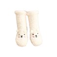 thumbnail image 1 of Cute Bear Embroidery Furry Slipper Socks for Women Non Slip Fuzzy Slipper Socks Winter Thermal Warm Home Sleeping Socks, 1 of 9