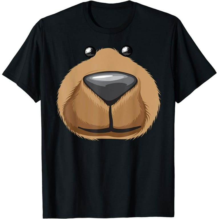 Cute Bear Face Costume Shirt Funny Halloween Teddy Diy Gift Cute Bear Face Costume Shirt Funny Halloween Teddy Diy Gift