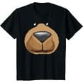 thumbnail image 1 of Cute Bear Face Costume Funny Halloween Teddy DIY Gift T-Shirt, 1 of 4