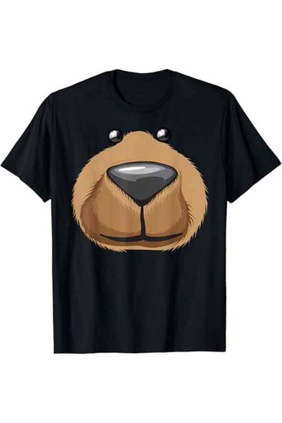 Cute Bear Face Funny Gift Unisex T-Shirt Size S-5XL