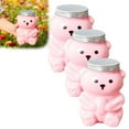thumbnail image 1 of Cute Bear Glass Cup, New Teddy Bear Glass Cup with Lid, Kawaii Bears Shaped Cocktail & Coffee Mugs, Bears Straw Cups for Smoothie, Beer, Juice, Home Bar and Parties, 1 of 7