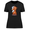 thumbnail image 1 of Cute Bear Hugs Rabbit T-Shirt Women -Image by Shutterstock, Female Large, 1 of 2