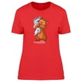 thumbnail image 1 of Cute Bear Hugs Rabbit T-Shirt Women -Image by Shutterstock, Female x-Large, 1 of 2