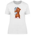 thumbnail image 1 of Cute Bear Hugs Rabbit T-Shirt Women -Image by Shutterstock, Female x-Large, 1 of 2