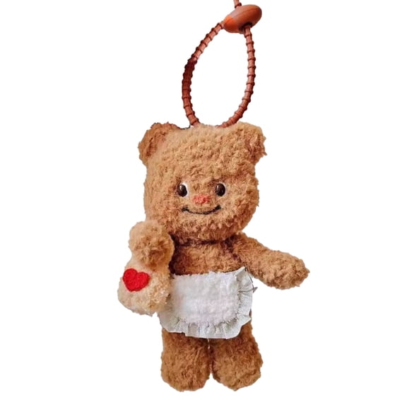 Cute Bear Keychain Bag Accessory Stylish Keyring with Bear Pendant Lovely Phonechain Key Chain Decoration Jewelry