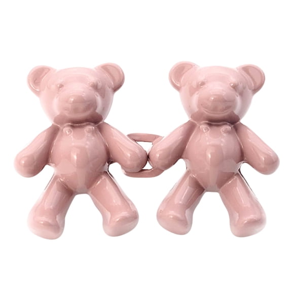 Cute Bear No-Sew Waist Button, Jean Buttons Pins for Loose Jeans Waist Button, No Sewing Required, Waist Tighten Metal Waist Button Pin for Jeans Holiday Savings Gifts
