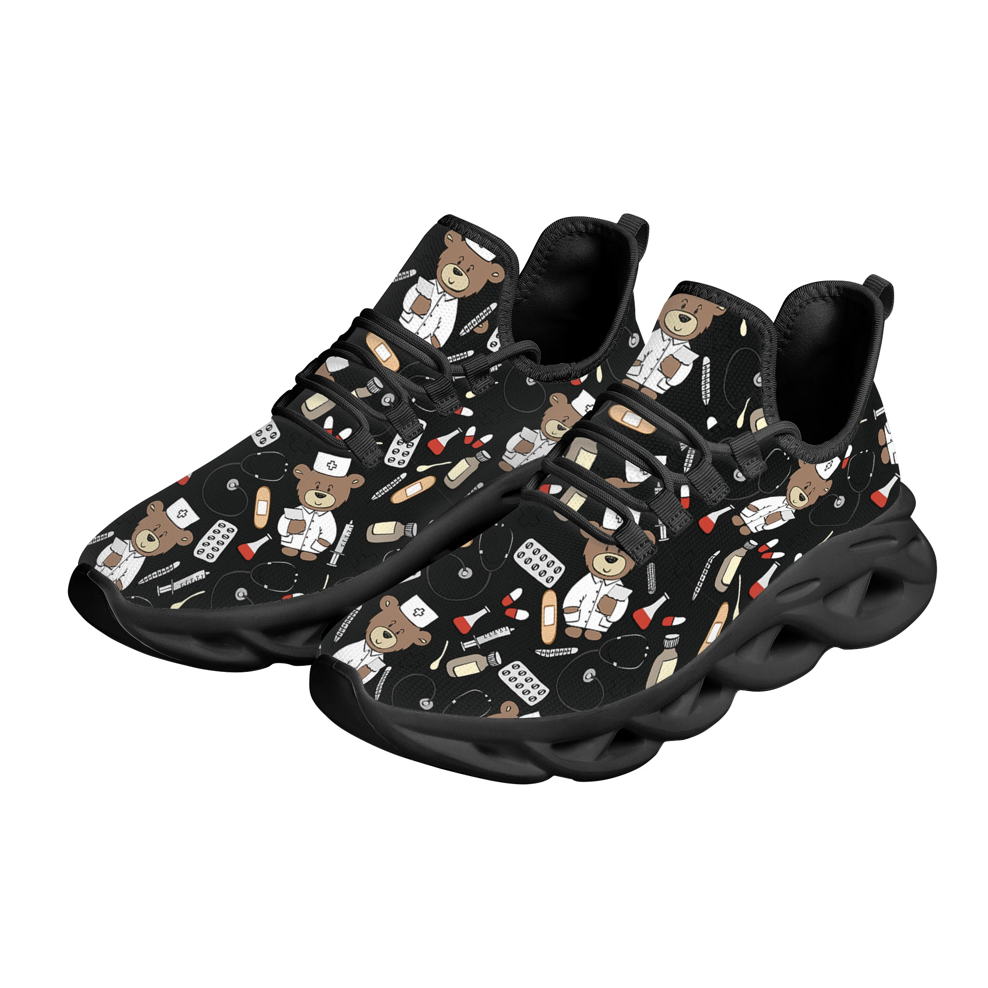 cute white nursing shoes