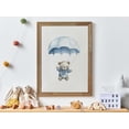 thumbnail image 1 of Cute Bear Nursery Art, Bear In Parachute, Blue Hot Air Balloon Nursery Print, Nursery Decor, Baby Shower Gift Boy, Baby Room Decor Wall Art, Modern Wall Decor, 8x12 UNFRAMED, 1 of 2