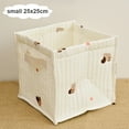 thumbnail image 1 of Cute Bear Olive Tulip Embroidery Baby Diaper Bags Nappy Organizer Clothes Bottle Toys Storage Basket Large Cotton Mommy Tote Bag (small squirrel), 1 of 7