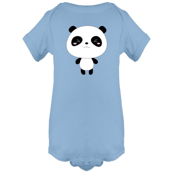 Cute Bear Panda Design Bodysuit Infant -Image by Shutterstock, Newborn