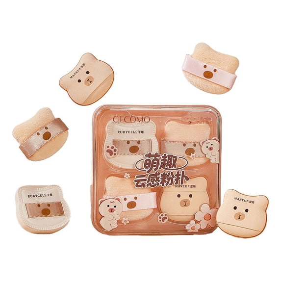 Cute Bear Powder Puff Cosmetic Makeup Sponges Face Beauty Foundation QWR IPM