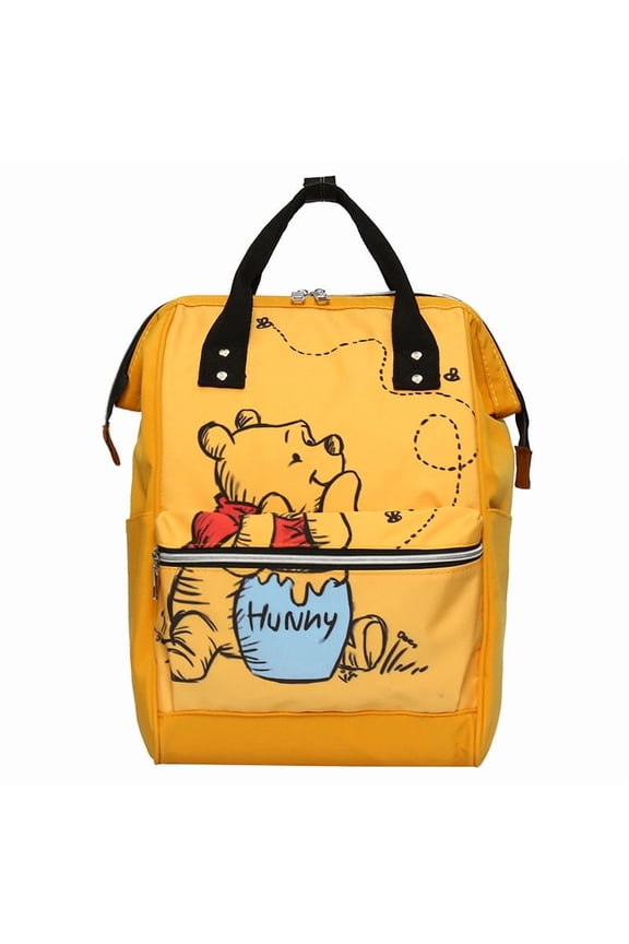 Cute Bear Print Backpack, Multi-Purpose Mommy Bag with Large Capacity for Travel & Daily Use