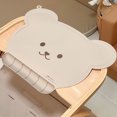 thumbnail image 1 of Cute Bear Shape Silicone Gel Placemat Heat Resistant Non-toxic Table Mat Waterproof Baby Chair Newborn Infant Meal Dinning Pad (Khaki), 1 of 7
