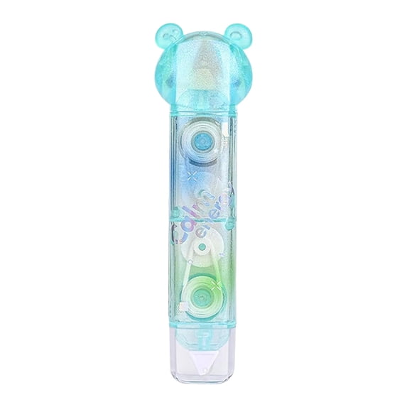Cute Bear-Shaped Double Sided Tape Roller Pens, Clear Sticky Tape Dispenser, Portable Adhesive Tape for Crafts, Scrapbooking, DIY, Home Office Organization