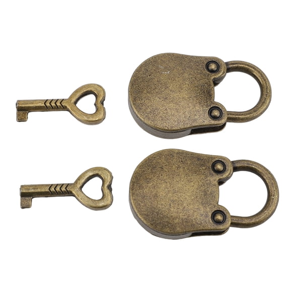 Cute Bear Shaped Padlocks with Key Zinc Alloy Mini Safety Locker Locks 1.5 x 1.2 in / 38 x 30mm